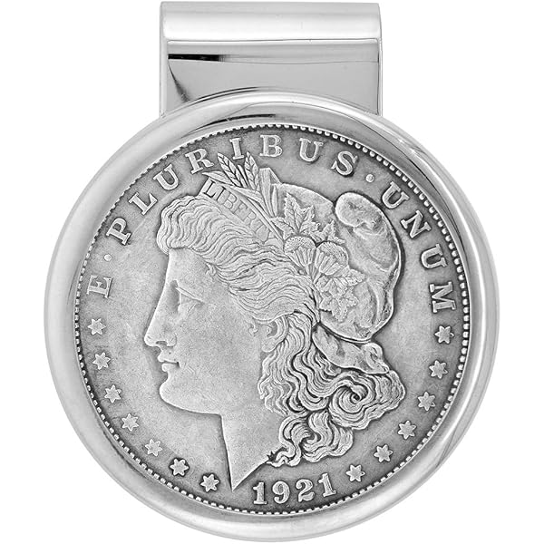 Amazon.com: Sterling Silver Dollar Money Clip fits Morgan Dollar